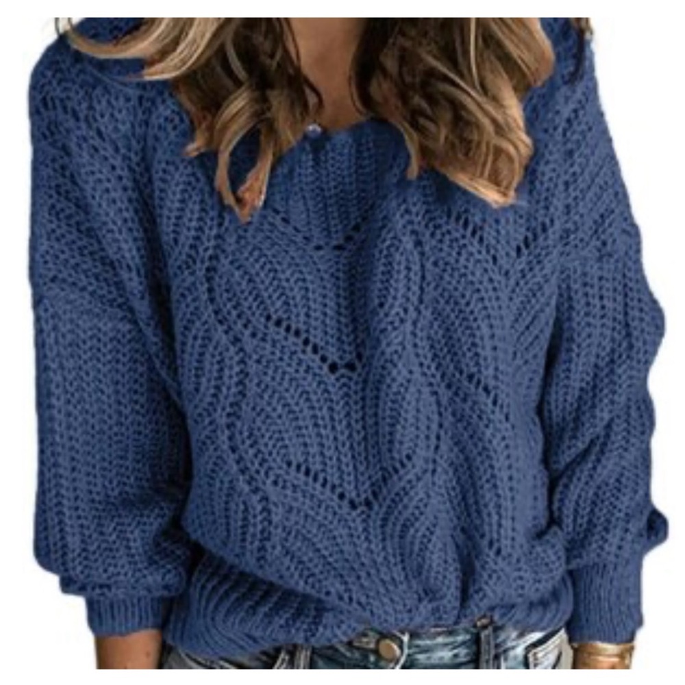 Blue Knit Sweater